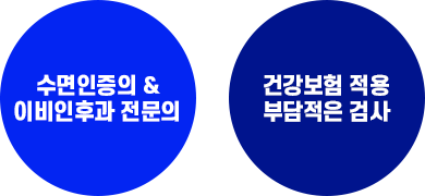 수면인증의 & 이비인후과 전문의, 건강보험 적용 부담적은 검사